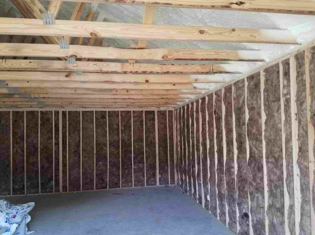 inside roof insulation – Brasstown Community Civic Center